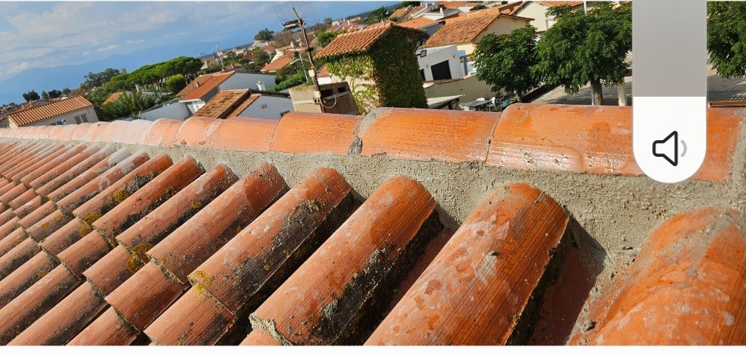 Remise en état du Solin ciment de faîtage 